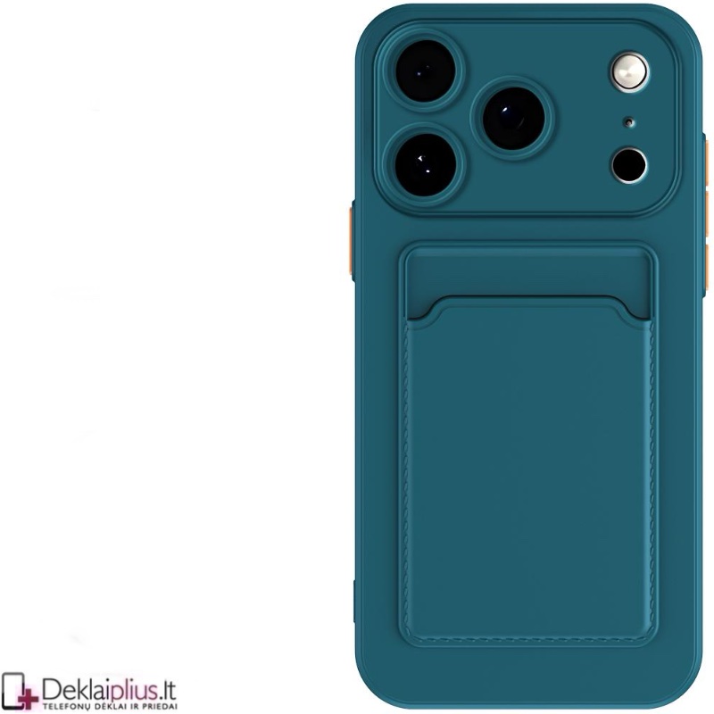 Guminis dėklas su kišenėle - žalias (Apple Iphone 17 Pro/Iphone 18 Pro) Guminis dėklas su kišenėle - žalias (Apple Iphone 17 Pro/Iphone 18 Pro)